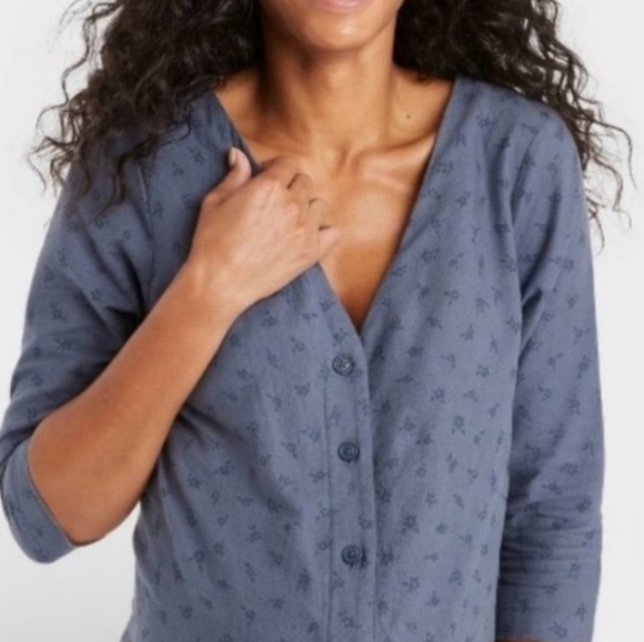 The Nines by Hatch Blue Maternity Jumpsuit Size Small NWT - Picture 3 of 9